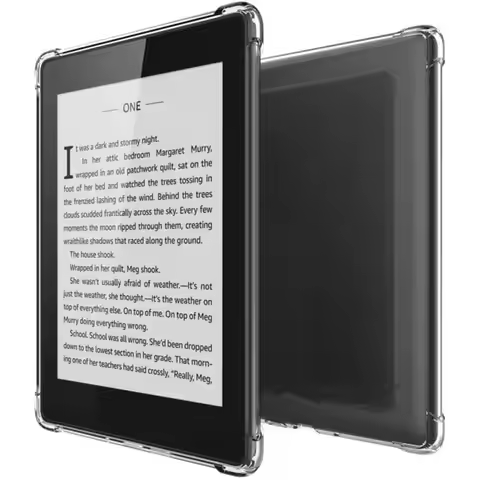 For Kindle Paperwhite 1/2/3/4/5 2024 e-Reader Case Transparent TPU Back Cover 12th Gen Colorsoft C2V