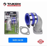INTAKE TAIKOM RACING TERBALIK INTAKE PIPE UNIVERSAL UFO 28MM EX5 HP DREAM KRISS 110 LAGENDA SRL115 C