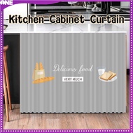 FJONE Kitchen Cabinet Curtains Cabinet Cover Cabinet Curtain No Need Perforate Dustproof Self Adhesi