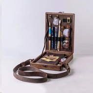 Hot Product Writers Writers Messenger Wood Box Writers Messenger Wooden Box Walnut Briefcase