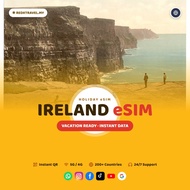Ireland eSIM 5GB-50GB & Unlimited Data | Instant QR | High Speed Internet | REDXTRAVEL.MY