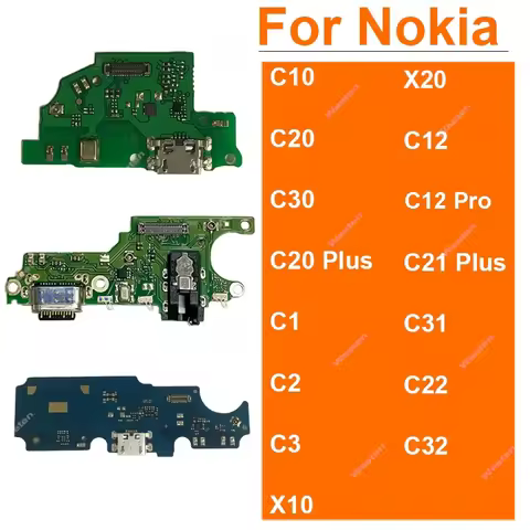 For Nokia C30 C10 C20 C3 C2 C1 C32 C22 C12 X10 X20 USB Charging Port Board Flex Ribbon Professional 