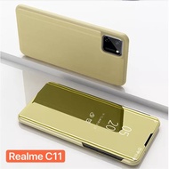 [ส่งจากไทย] Case Realme C11 2021 เคสฝาเปิดปิดเงา เคสกันกระแทก ตั้งได้ เคสเรียวมี Realme c11 เคสเปิดปิดเงา สมาร์ทเคส Smart Case