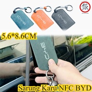 NFC BYD Card Cover/ NFC Car Card Key Case BYD/ NFC Car Card Cover/ NFC Premium Suede Leather Key Pou