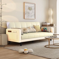 S-T➰Sofa Lazy Sofa Bed Small Apartment Foldable Dual-Use Sofa Bed Lazy Rental Room Small Sofa Living Room Single 1M47