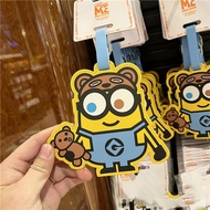 Beijing Universal Studios Generation Despicable Me Xiaohuang Hands Tim Bear Luggage Tag Boarding Pas