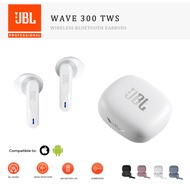 【3 Months Warranty】Original JBL Wave 300 TWS In-ear Earphones Earbuds Headphones with Microphone for IOS/Android/Ipad Smart Noise Cancelling Headphones JBL Waterproof Sports Wireless Bluetooth Earbuds