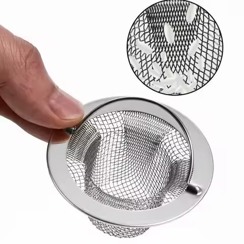 Creative Stainless Steel Kitchen Sink Strainer with Handle Rust-Resistant Drain Strainer Strainer Ba