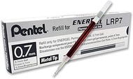 Pentel Refill Ink - For EnerGel PRO Permanent Gel Pen, (0.7mm) Medium Line, Red Ink - LRP7-B