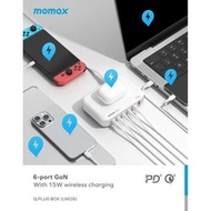 旺角門市-香港行貨 MOMAX Q.Plug Box 100W 六輸出連無線充桌面充電器 UM28 UM28A