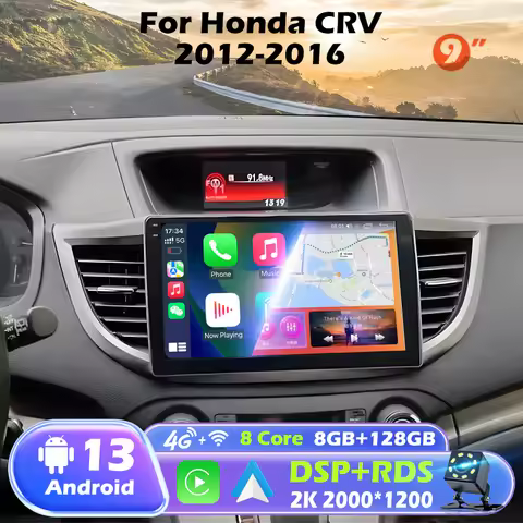 9" Android 13 Upgrade For Honda CRV CR-V 2011 2012 2013 2014 2015 2016 Carplay Radio Mobil Multimedi