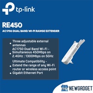 TP-LINK RE450 AC1750 DUAL BAND WI-FI RANGE EXTENDER