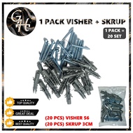 Screw Set Screw and Spiser set Screw Spiser Set 3 CM