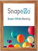 SnapeZo Wood Effect 22x28 Poster Frame, Front-Loading, Wall Mount, Aluminum 1" Profile, Sleek Series