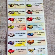 Hotwheel Label name sticker label name waterproof