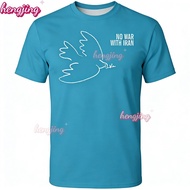 (hengjing)2026 STOP THE WAR Long sleeved T-shirt Iran Full Sublimation BAJU SHIRT SAVE IRAN PRAY FOR