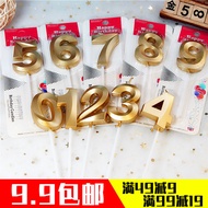 Champagne Golden Art Number Candle 18th Birthday Cake Decorating Candle Valentine's Day 520th Commem