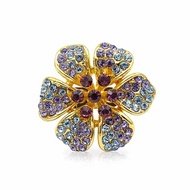 B173 *NEW* Premium Materials Nice Elegant Bling-Bling Ozel Flower Brooch Kerongsang Size (w x h) : 2