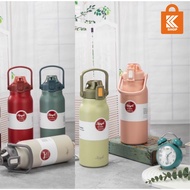 Water Glass Bottle 316 Stainless Steel 1700 ml 60 oz Keeps Cool For 8-16 Hours.the Rotating Lid Has 