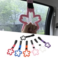JDM Cherry Blossom Shape Interior Handle Ring Car Braided Decoration Warning Ring Rear Bumper Warnin