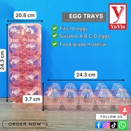 Plastic Egg Tray / Egg Tray Pink 10 / Bekas PlasticTelur Ayam TOLI