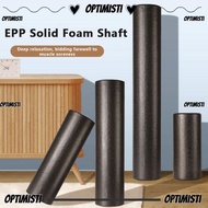 OPTIMISTI EPP Yoga Foam Roller, High-Density Foam Portable Yoga Column, Simple Solid Foam Shaft Blac