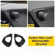 CJ7F Abs คาร์บอนไฟเบอร์โคมไฟหัว Dashboard Air Outlet Ac Vent ฝาครอบอุปกรณ์เสริมสำหรับรถยนต์ Fit สำหร