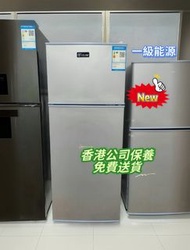 💧家用雪櫃 100%新 雙門家用雪櫃 一級能源 慳電  家用冰箱  Double-door household refrigerator   細雪櫃  迷你雪櫃 現貨  香港保養  免費送貨