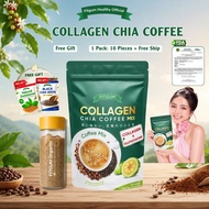[FREE GIFT] FITGUM Collagen Chia Coffee Original Robusta Drink FDA Approved, Glutathione, Collagen &
