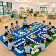 Montessori Mats, Preschool Mats for Children, Smart Game Mats. Educational Carpet 2m x3m, 1m6*2m2 Wo
