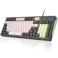 Magegee 96 Keys Wired Keyboard,GT860 RGB Backlit USB Wired Gaming Keyboard