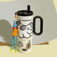 冰霸杯316不銹鋼/陶瓷保溫杯 水杯 車載飲管杯 750ML【平行進口】