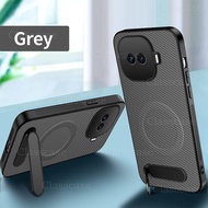 iQOO 15R 2026 Casing For Vivo iQOO 15R iQOO15R 15 R iQOO15 R Carbon Fiber Pattern Fold Stand Holder 