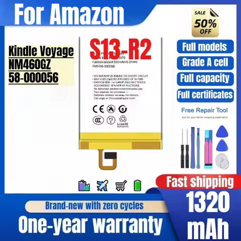S13-R2 for Amazon Kindle Voyage/NM460GZ/58-000056 Phone Battery High Quality Replacement Bateria Gra