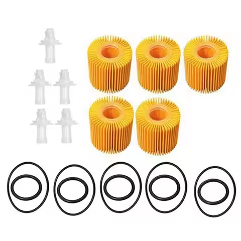5PCS Oil Filter Kits For Toyota Avalon Camry Highlander RAV4 Sienna Tacoma Venza Lexus 04152-YZZA1 0