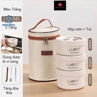 Lucky 3-tier lunch box- bag 3-tier cage lucky.GD Ngocthuy