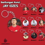 GANTUNGAN JAY IDZES NATIONAL TEAM KEYCHAIN GIFT CUTE ROUND BALL KEYCHAIN CUSTOM PRINT SEMAUMUG