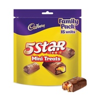 Cadbury 5 Star Chocolate Bar | 15 Units per Pack | Caramel & Nougat Filled Milk Chocolate