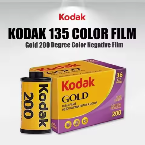 1-10 Rolls Kodak Gold 200 35mm Color Film for 135 Film Camera ISO 200 Sensitivity 36Exp Per Roll Kod