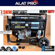 MOSTAZ MOTO MSG8000K 7500Watt/7.5KW 4-stroke Petrol Generator - Heavy Duty for Commercial Use - 6 Mo