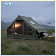 [nlkgeqg] Inflatable Camping Tent Windproof Inflatable Tent Easy Setup Outdoor Oxford