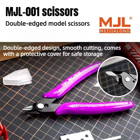 MJL 5.1 Inch Model Nippers 65Mn Steel Ultra-Thin Single-Edged Gundam Model Cutting Building Tools Re
