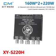 diymore XY-S220H 160WX2+220W Bluetooth 5.1เครื่องขยายเสียงดิจิตอลโมดูล แอมป์2.1 เครื่องขยายเสียงดิจิ