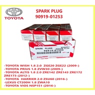 TOYOTA Iridium Spark Plug SC20HR11-Toyota Altis / Wish ZGE20 / Prius / Harrier ZSU60 /Vios NSP151 new (90919-01253)