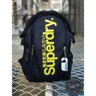 Superdry Classic Tarpaulin Backpack - Black Blue / Yellow