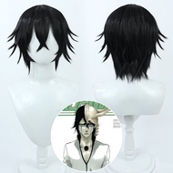 Free Man Uryuu Ichigo Bleach Cosplay Bộ Tóc Giả Màu Đen Cánh Quỷ Lớn Mô Phỏng Da Mũ Đợi Đầu Đa Năng
