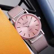 Geneva Lady Mesh Strap Quartz Watch Women's Fashion Luxury Wrist Watch