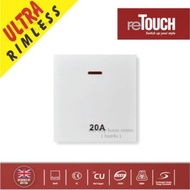 Ultra 20amp Double Pole Switch With Neon