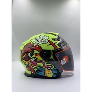 MT Helmet Thunder 3 SV Jet Braap A3 Gloss Flour Yellow (ECE CERTIFIED)
