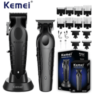 KEMEI Professional Hair Clipper ชุด KM-2299 + KM2296 Professional Hair Clipper ชุด Precision ใบมีดเห